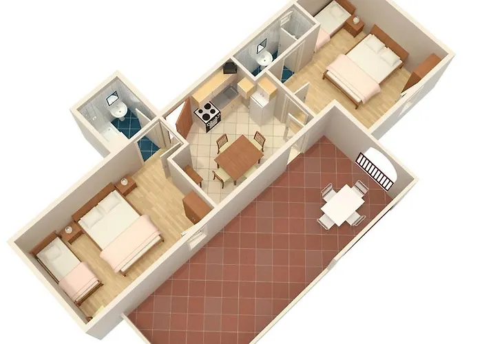 아파트 By The Sea Suha Punta, Rab - 5050 Kampor